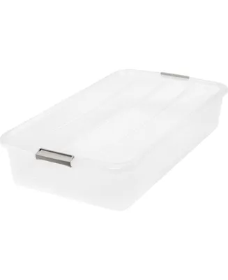 50qt Underbed Storage Latching Container, Clear