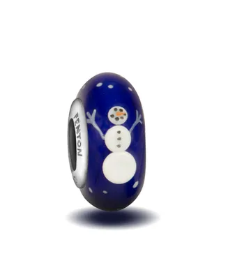 Frosty the Snowman Glass painted bead Charm