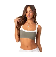 Edikted Women's Sariah Ribbed Crop Top