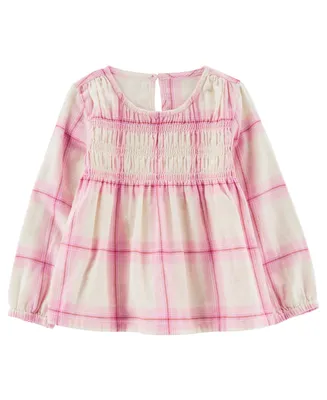 Carter's Toddler Girls Plaid Flannel Top