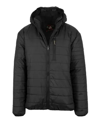 Spire By Galaxy Men's Sherpa Lined Hooded Puffer Jacket