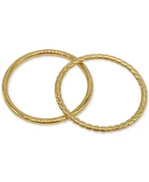 Adornia Gold-Tone Water-Resistant Stacking Ring Set