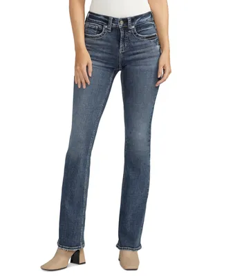 Silver Jeans Co. Women's Suki Mid Rise Curvy Fit Bootcut