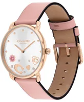 Coach Women's Elliot Blush Leather Strap Watch 36mm