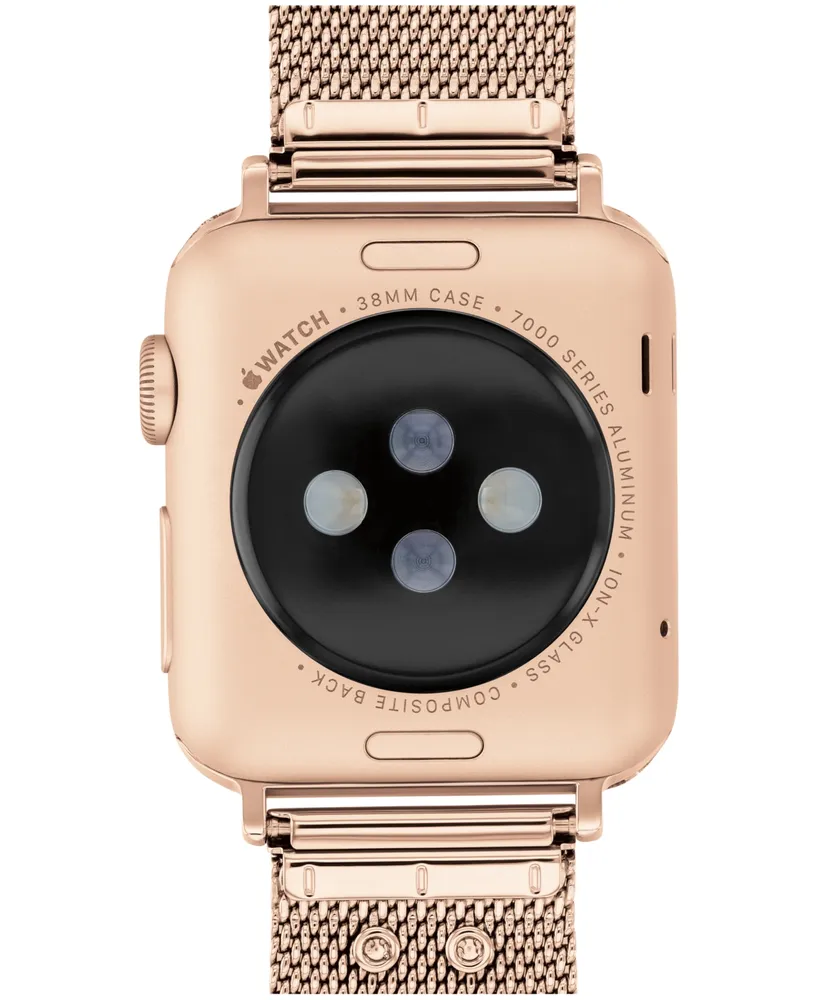 Coach Rose Gold-Tone Stainless Steel Mesh Bracelet for 38, 40, 41mm Apple Watch