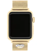 Coach Gold-Tone Stainless Steel Mesh Bracelet for 38, 40, 41mm Apple Watch