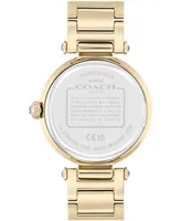 Coach Women's Cary Rainbow Gold-Tone Stainless Steel Bracelet Watch 34mm