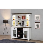 Closeout Peighton Back Bar with Hutch