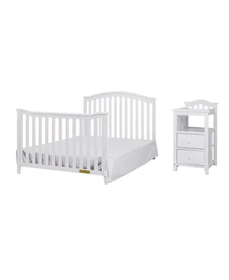 Afg Baby Furniture 46" Wooden Kali 4 in 1 Convertible Crib and Changer