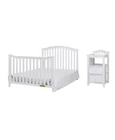 Afg Baby Furniture 46" Wooden Kali 4 in 1 Convertible Crib and Changer