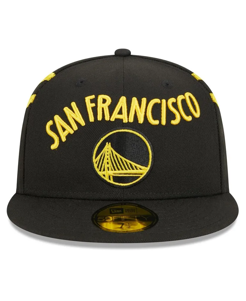 Men's New Era Black Golden State Warriors 2023/24 City Edition 59FIFTY Fitted Hat