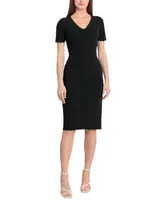 Maggy London Women's Short-Sleeve Sheath Dress