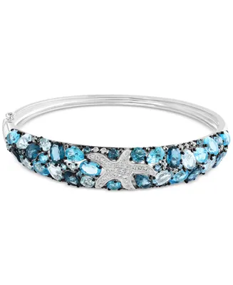 Effy Multi-Gemstone Starfish Bangle Bracelet (13 ct. t.w.) in Sterling Silver