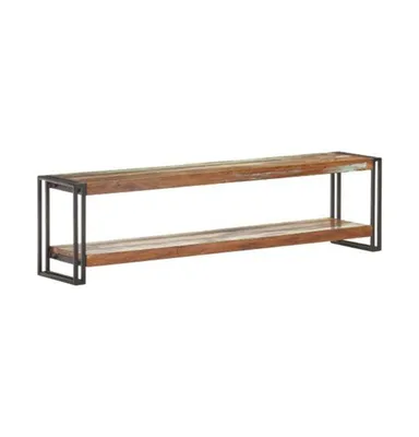 Tv Stand 59.1"x11.8"x15.7" Solid Reclaimed Wood
