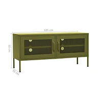 Tv Stand Olive Green 41.3"x13.8"x19.7" Steel