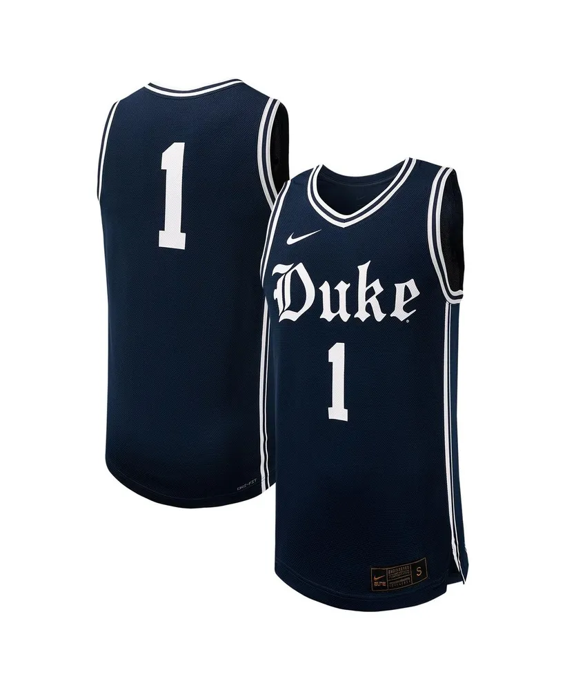 Men's Nike #1 Black Duke Blue Devils Replica Basketball Jersey