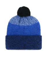 Men's '47 Brand Royal New York Mets Darkfreeze Cuffed Knit Hat with Pom