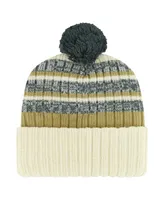 Men's '47 Brand Cream Vegas Golden Knights Tavern Cuffed Knit Hat with Pom