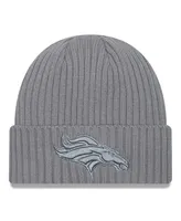 Men's New Era Gray Denver Broncos Color Pack Cuffed Knit Hat