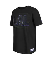 Men's New Era Black Los Angeles Lakers 2023/24 City Edition Elite Pack T-shirt