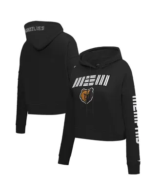 Women's Pro Standard Black Memphis Grizzlies 2023/24 City Edition Cropped Pullover Hoodie