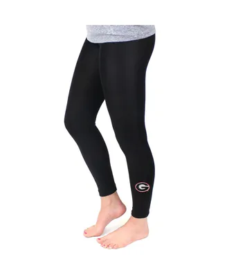 Women's ZooZatz Black Georgia Bulldogs Fleece Leggings