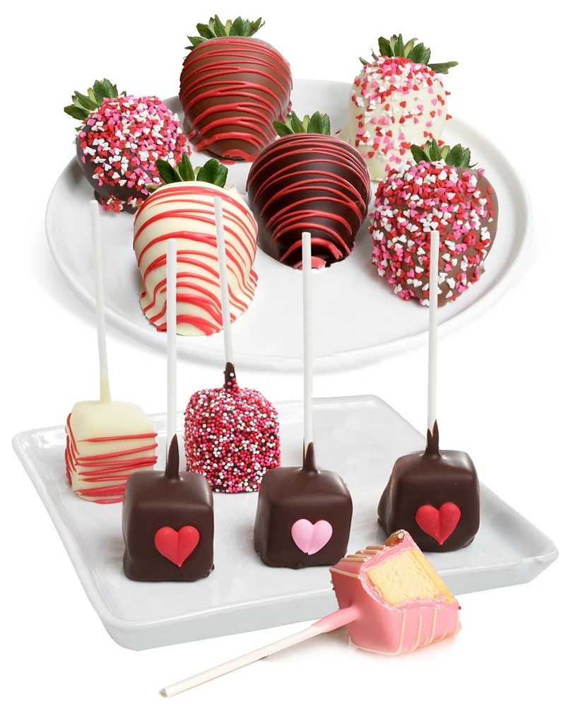 Chocolate Covered Company Love Belgian Chocolate Covered Strawberries and Cheesecake Pops