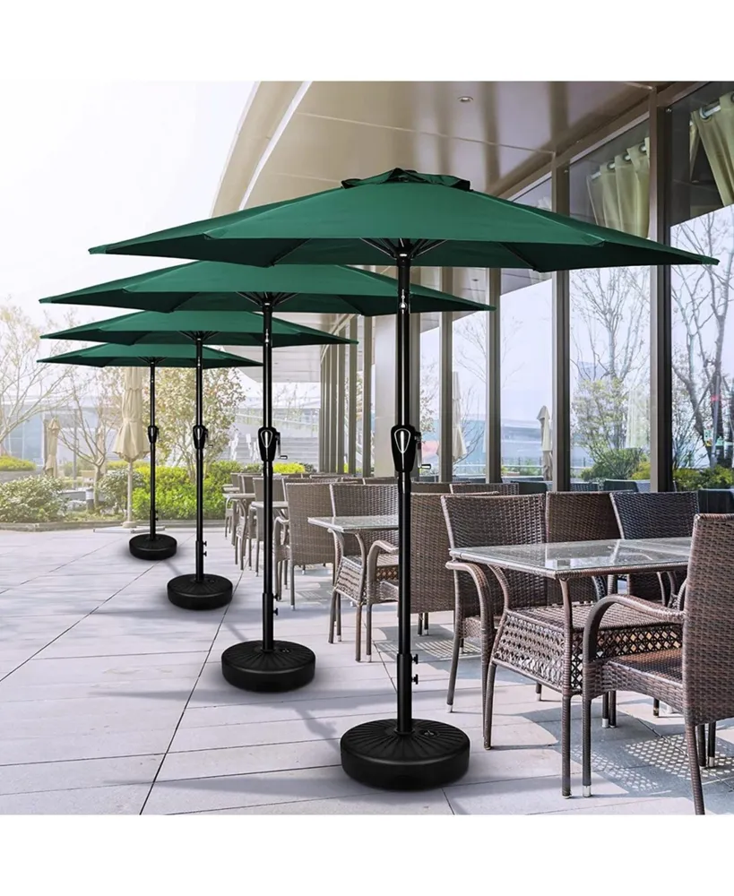 Simplie Fun Green 7.5' Patio Table Umbrella with Tilt/Crank