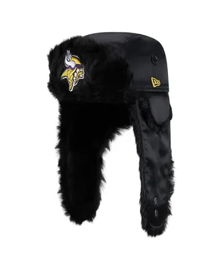 Men's New Era Black Minnesota Vikings Trapper Hat