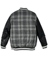 Reason Men's Tartan Varsity Jacket