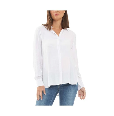Ripe Maternity Clara Relaxed Button Up Shirt White