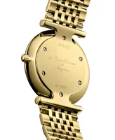 Longines Women's Swiss La Grande Classique de Longines Diamond (1/10 ct. t.w.) Gold Pvd Bracelet Watch 29mm