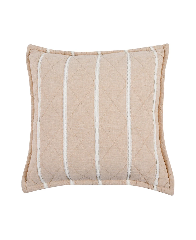 White Sand Playa Square Decorative Pillow Cover, 20" x