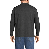 Lands' End Men's Big & Tall Super-t Mock Turtleneck