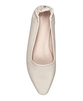 French Connection Women's Emee Rouched Back Ballet Flats