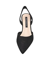 French Connection Women's Delight Slingback Kitten Heel Sandals