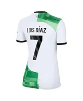 Women's Nike Luis Diaz White Liverpool 2023/24 Away Replica Player Jersey