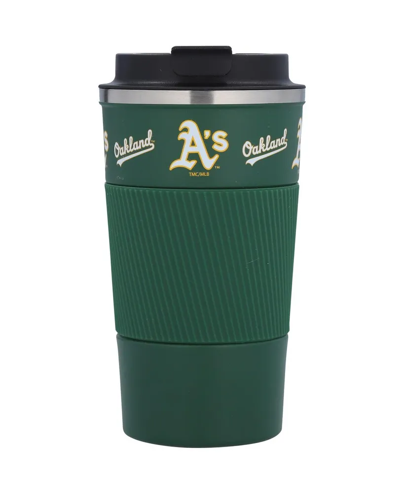 Oakland Athletics 18 Oz Coffee Tumbler with Silicone Grip