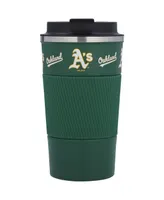 Oakland Athletics 18 Oz Coffee Tumbler with Silicone Grip