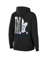 Women's Wear by Erin Andrews Black Toronto Maple Leafs Sponge Fleece Full-Zip Hoodie