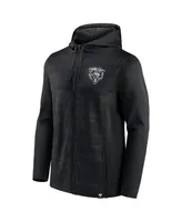 Men's Fanatics Black Chicago Bears Ball Carrier Full-Zip Hoodie