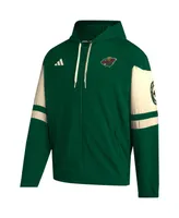 Men's adidas Green Minnesota Wild Full-Zip Hoodie