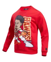 Men's Pro Standard Trae Young Red Atlanta Hawks Avatar Pullover Sweatshirt