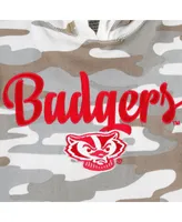 Women's Pressbox Camo Wisconsin Badgers San Pablo Pullover Hoodie