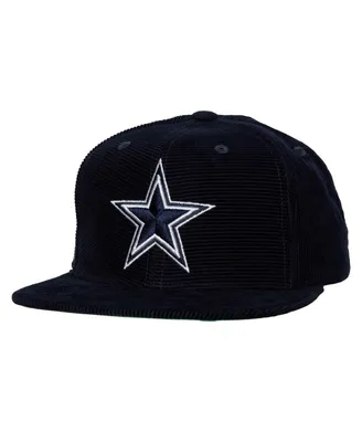 Men's Mitchell & Ness Navy Distressed Dallas Cowboys All Directions Corduroy Snapback Hat