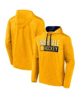 Men's Fanatics Heather Gold Nashville Predators Close Shave Pullover Hoodie