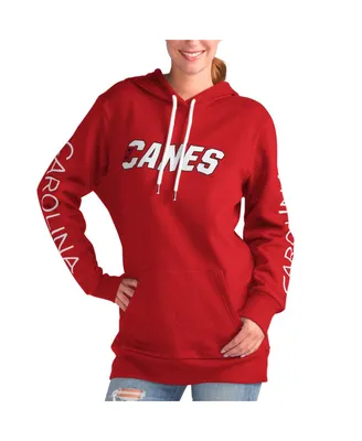 Women's G-iii 4Her by Carl Banks Red Carolina Hurricanes Overtime Pullover Hoodie