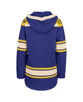 Women's '47 Brand Royal Buffalo Sabres Superior Lacer Pullover Hoodie