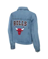 Women's Wear by Erin Andrews Chicago Bulls Full-Snap Denim Jacket