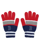 Women's Wear by Erin Andrews Boston Red Sox Stripe Glove and Scarf Set